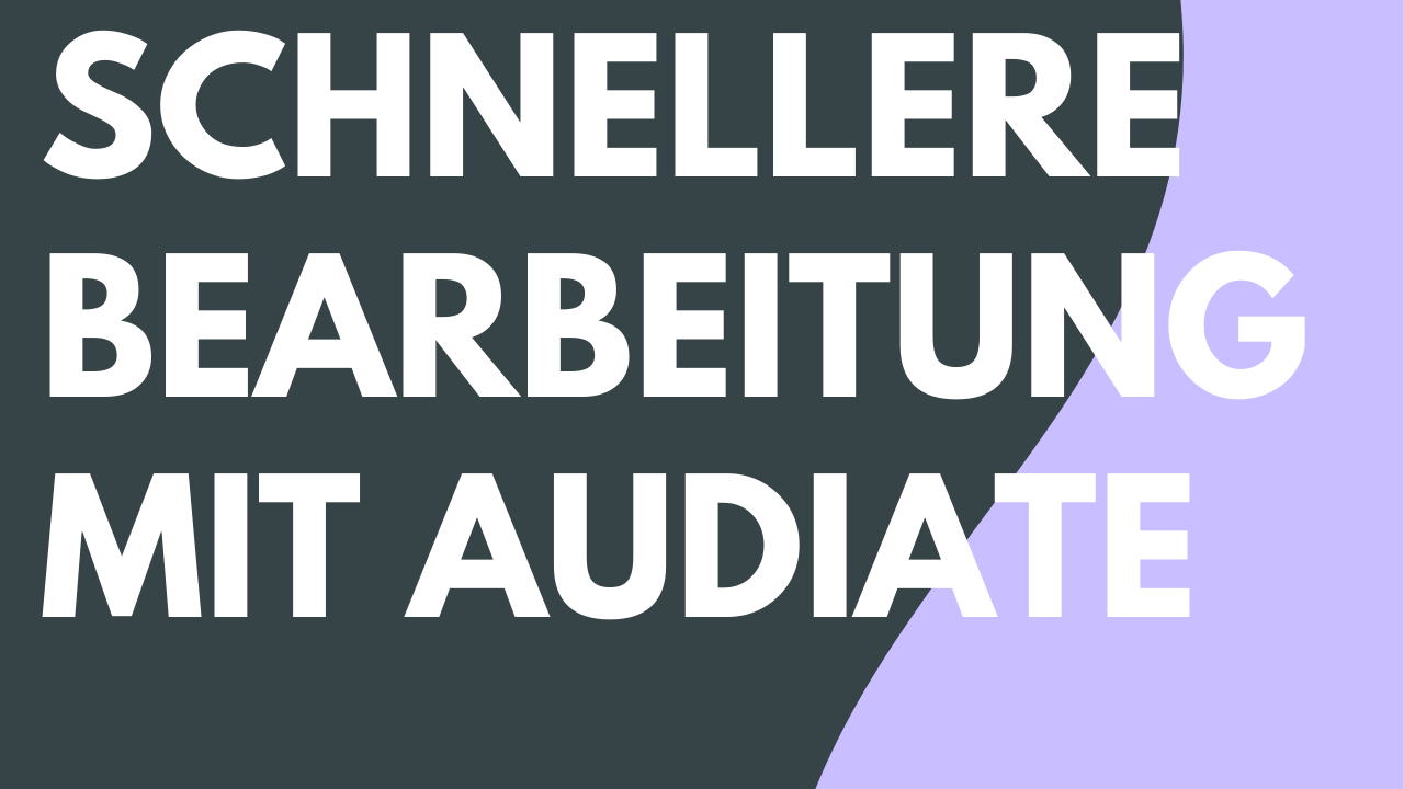 Audiodaten schneller bearbeiten mit Audiate