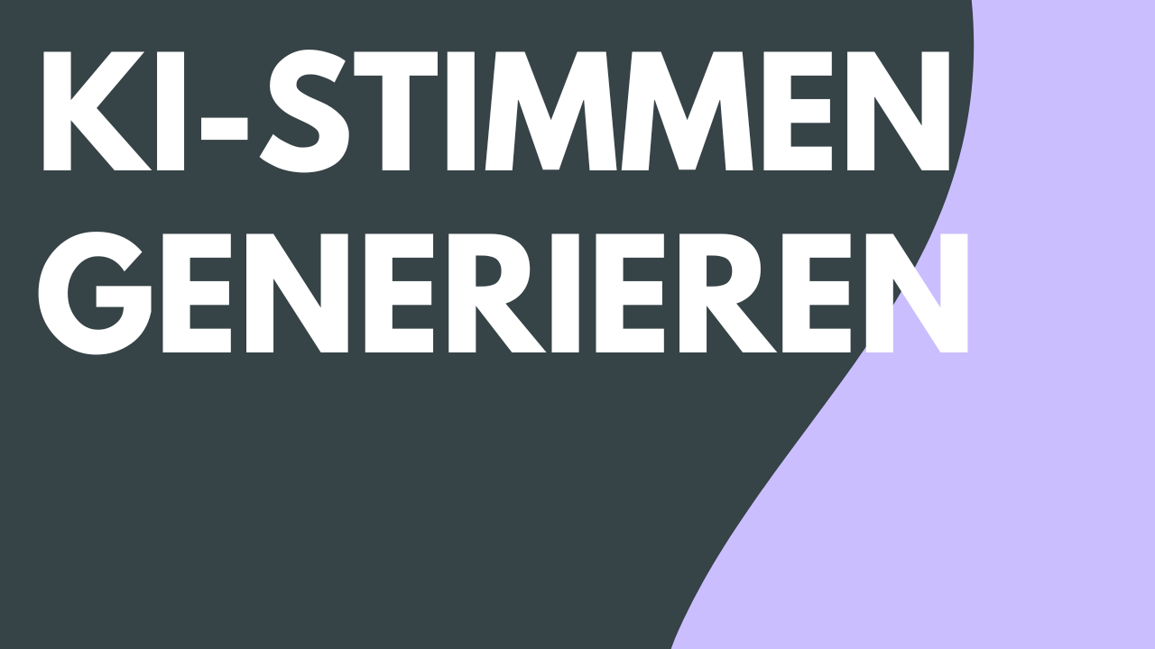 KI-Stimmen aus einem Text oder Skript erzeugen