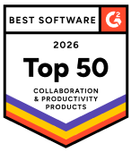 G2-Auszeichnung: Collaboration and Productivity Products 2026 Top 50