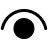 Circle with rounded line above it